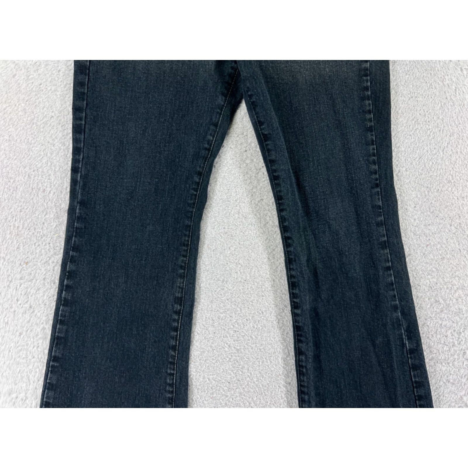 Vintage VINTAGE James Jeans Women Jeans Flared 27 Black Cotton Denim 31.5in Inseam Low Rise 26in Waist 5-Pocket Mens? Size 27" / US 4 / IT 40 - 7 Thumbnail