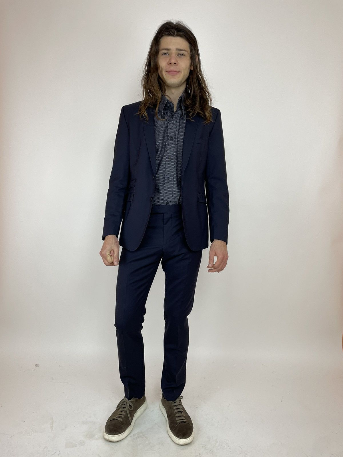 Strellson Strellson Black Wool Suit Extra Slim size 44 - Small Size 44S - 4 Thumbnail