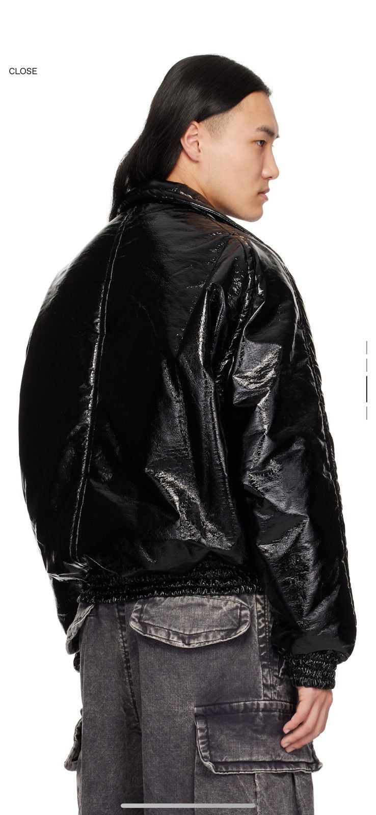 Maison MIHARA YASUHIRO Maison Mihara-Black Fake Enamel Puffer Jacket Size US S / EU 44-46 / 1 - 4 Thumbnail