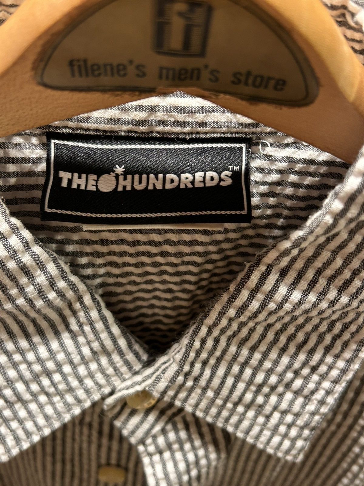 The Hundreds 2010 The Hundreds Bomb searsucker button up polo Size US L / EU 52-54 / 3 - 3 Thumbnail