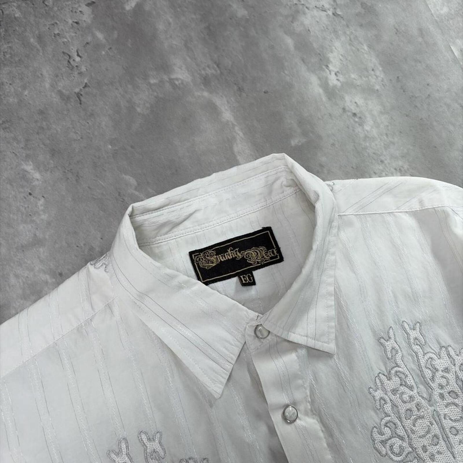 Other Y2K Franky Max Grunge Gothic Long Sleeve Button Up Shirt Size US XL / EU 56 / 4 - 5 Thumbnail