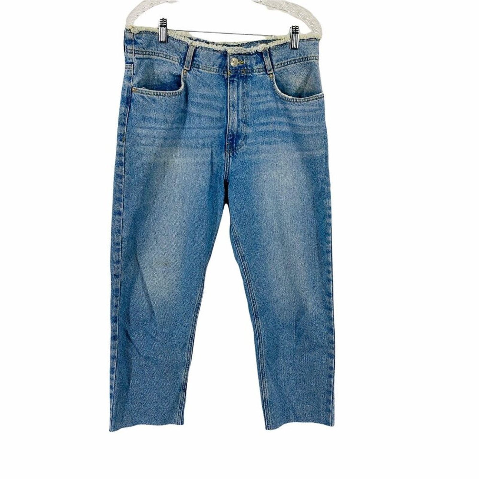 Forever 21 Forever 21 Raw Edge Denim Light Wash Womens 29 Size 29" - 1 Thumbnail