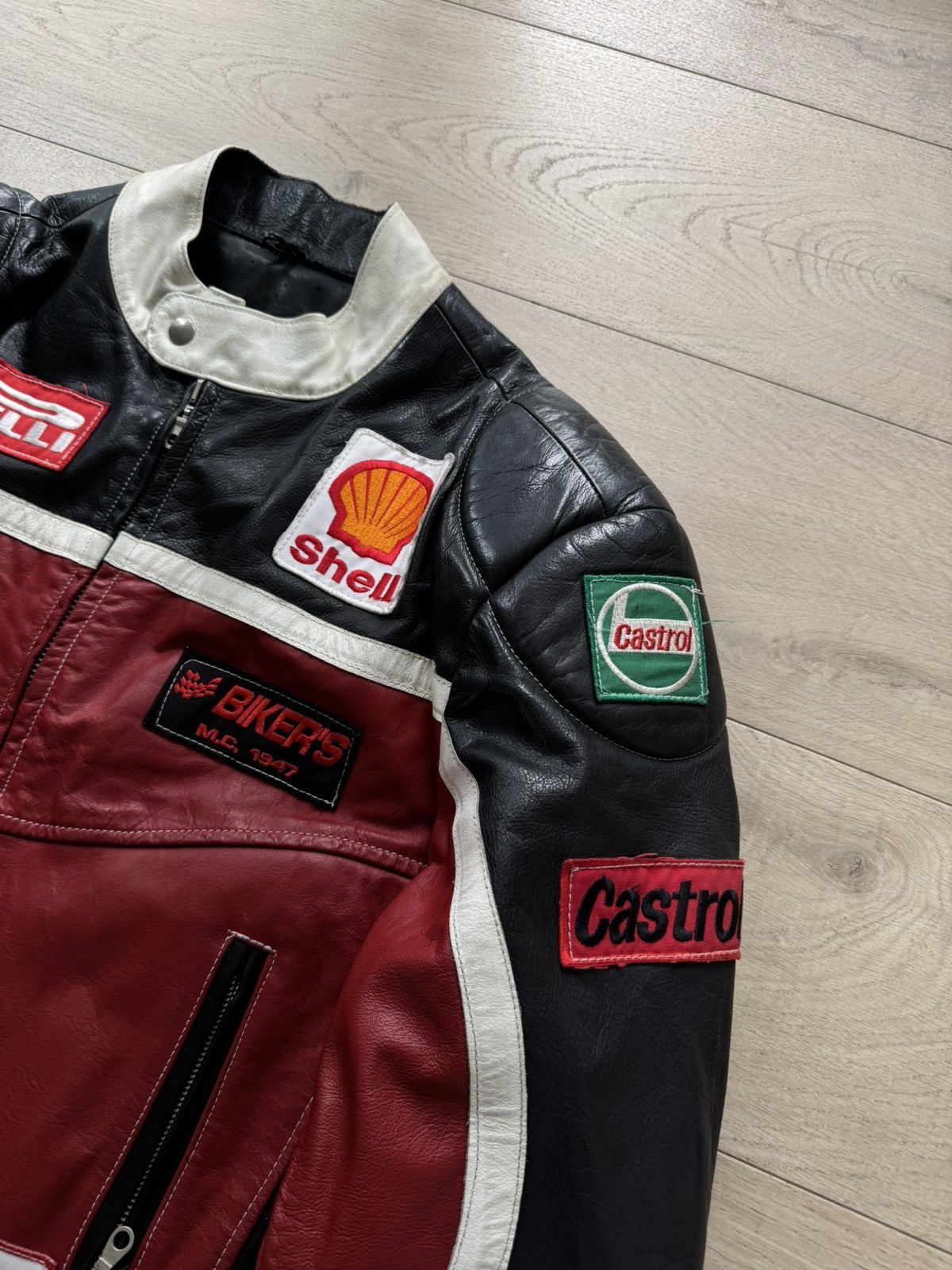 Vintage RACING MOTO JACKET LEATHER vintage Size US M / EU 48-50 / 2 - 6 Thumbnail