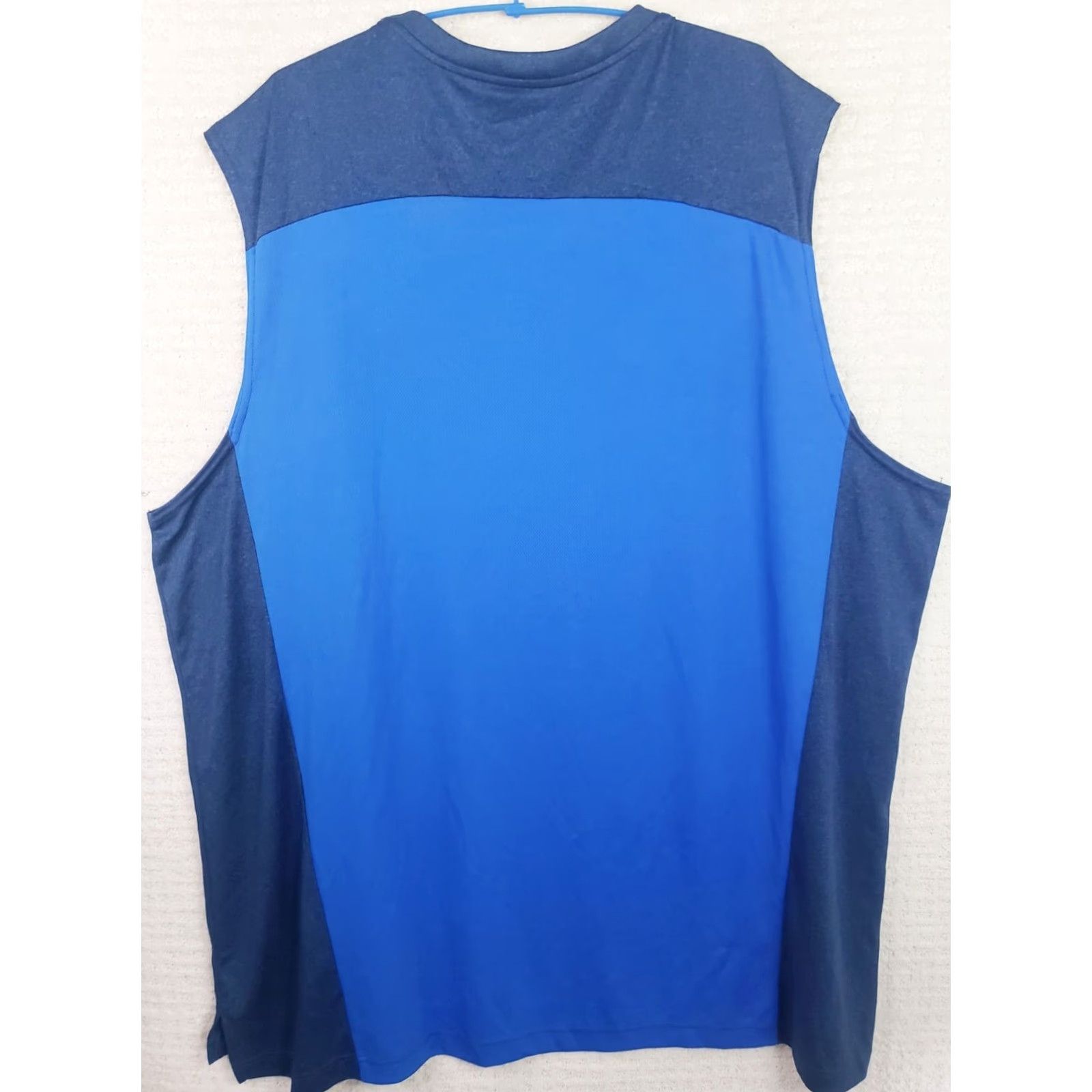 Vintage Foundry T-Shirt Sleeveless 3XLT Blue Men Big & Tall Crew Neck Logo All Seasons Breathable Cotton Polyester Knit Shirt Size US XXL / EU 58 / 5 - 4 Thumbnail
