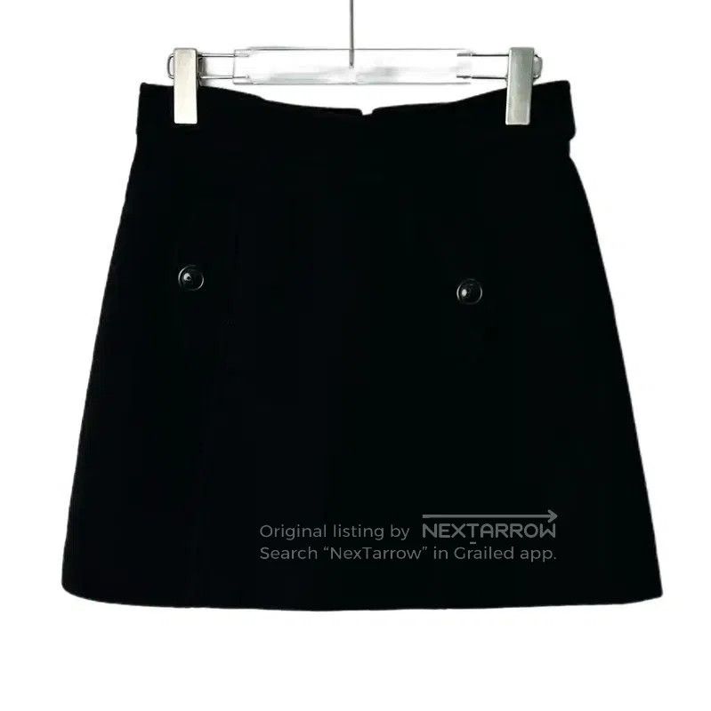 Miu Miu Miu Miu Black Cotton Blend Mini Skirt . Size 23" - 1 Thumbnail