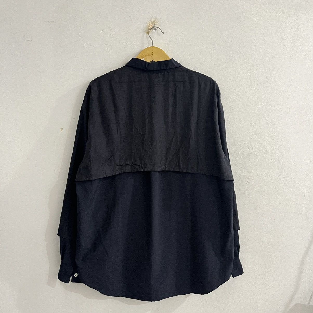Issey Miyake En Route - Layered Ls Button Up Shirt Size US L / EU 52-54 / 3 - 6 Thumbnail