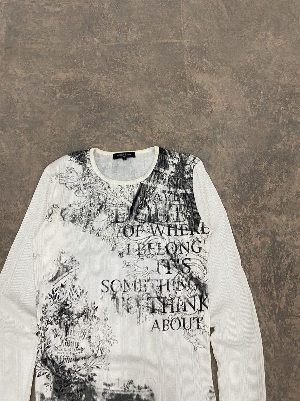Hysteric Glamour In the Attic Poem Punk Printed Pleated Knit Lgb Grunge Size US M / EU 48-50 / 2 - 16 Thumbnail