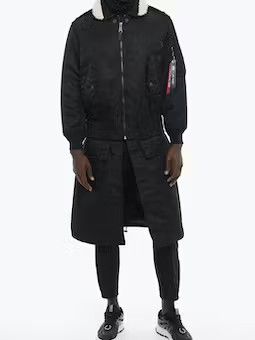 image of Neil Barrett Og1Mm1223 Hybrid Jacket In Black, Men's (Size Large)