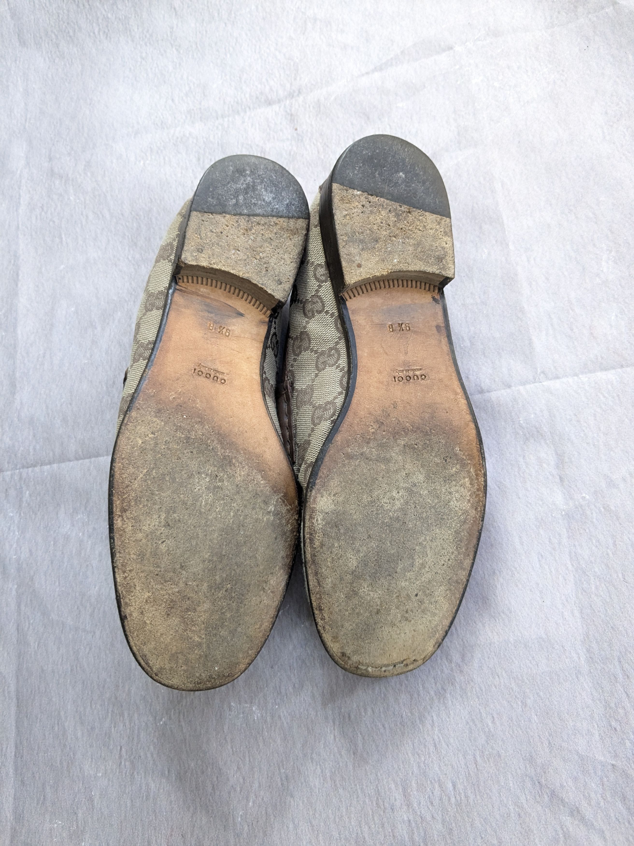 Gucci Gucci Horsebit Loafers Monogram Canvas Logo GG 9.5B Size US 9.5 / IT 39.5 - 12 Thumbnail