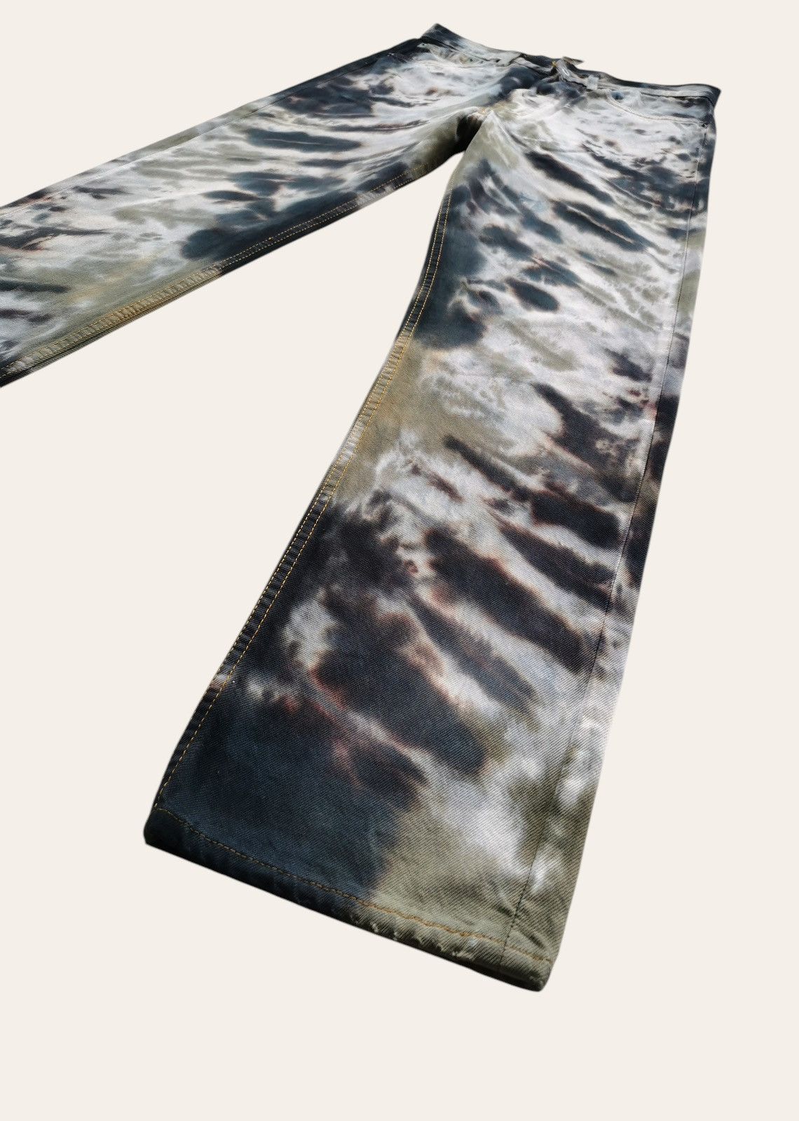 Levi's Vintage Levis 501 Bleach Tie Dye Denim Jeans Size US 32 / EU 48 - 3 Thumbnail
