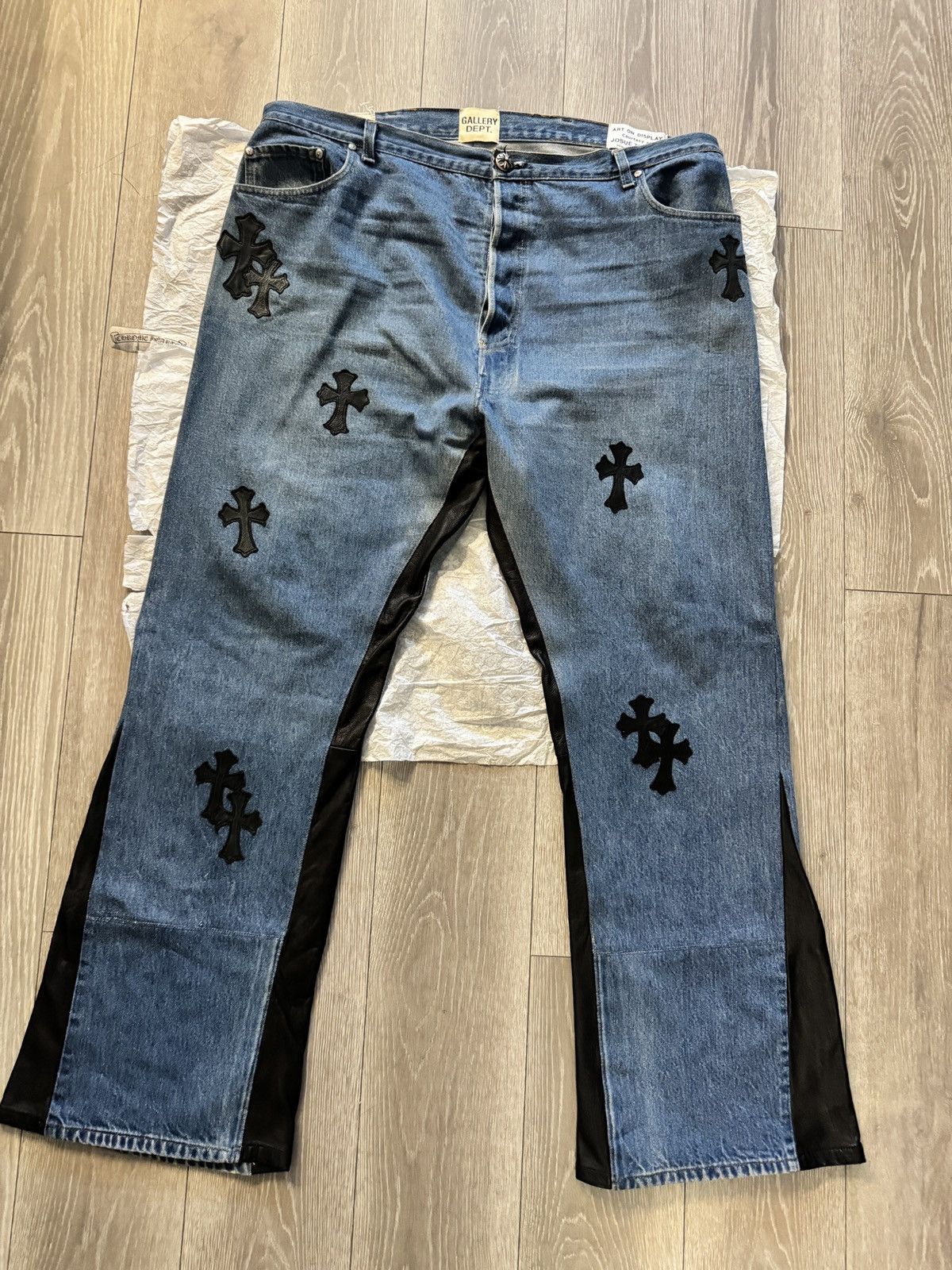 Chrome Hearts × Gallery Dept. 1 Of 1 Chrome Hearts x Gallery Dept Jeans Size US 42 / EU 58 - 1 Thumbnail