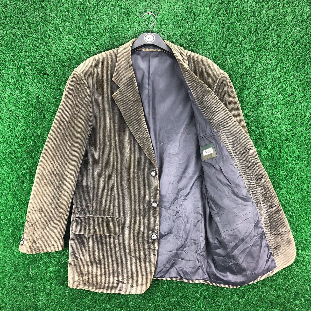 Uniqlo Vintage 90's Uniqlo Green Label Corduroy Velvet Coat Jacket Size US L / EU 52-54 / 3 - 7 Thumbnail