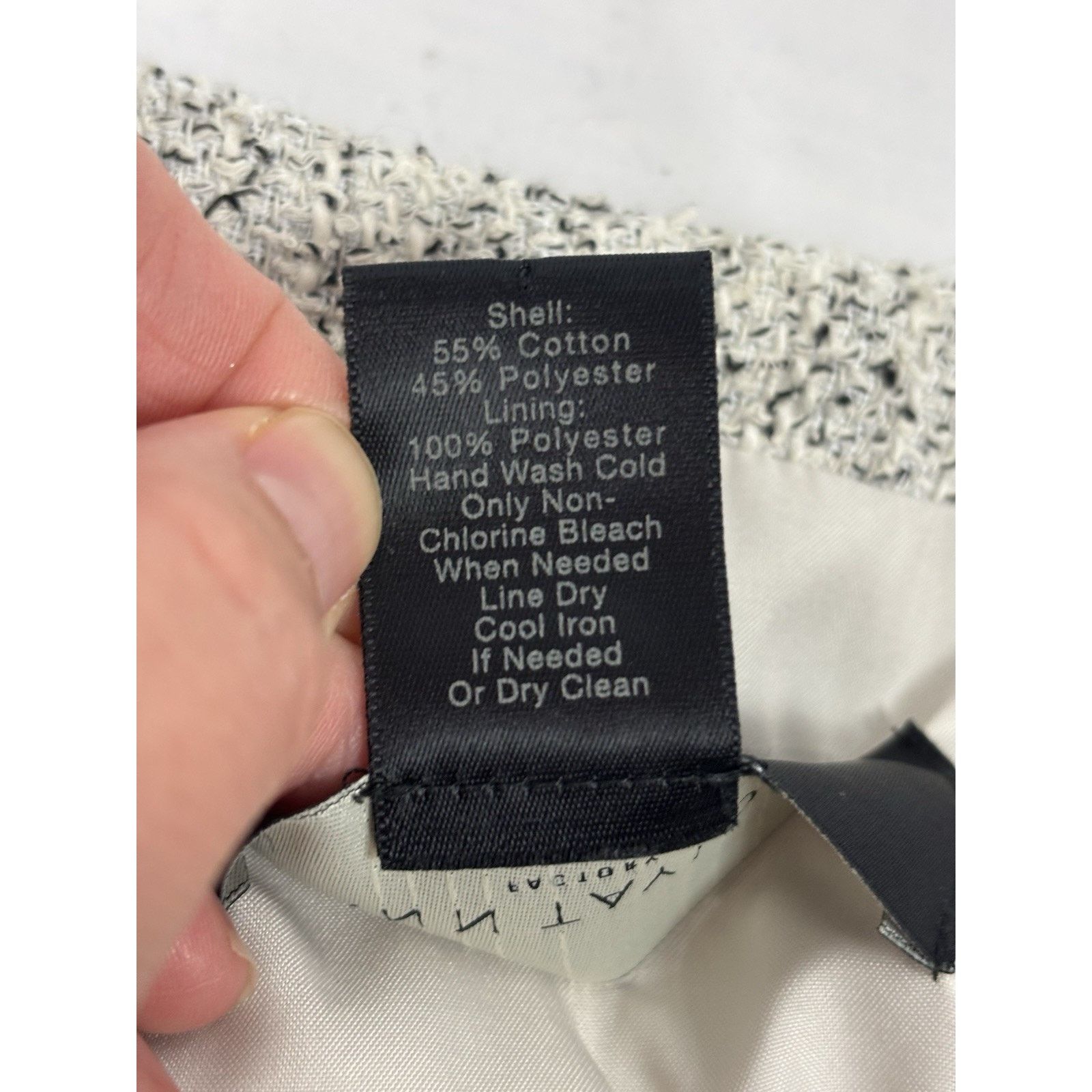 Ann Taylor Ann Taylor Women’s Tweed Jacket Peplum White Black Fleck 0 Size XS / US 0-2 / IT 36-38 - 8 Thumbnail