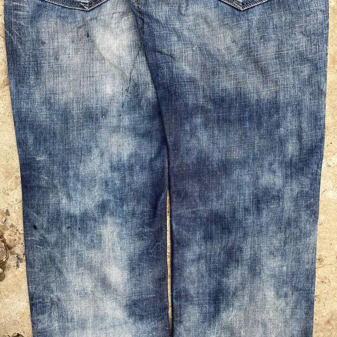 Le Grande Bleu (L.G.B.) VTG Japanese Style Crazy 🤯 Mr.Bright Jeans Baggy Rap Custom Size US 36 / EU 52 - 12 Thumbnail