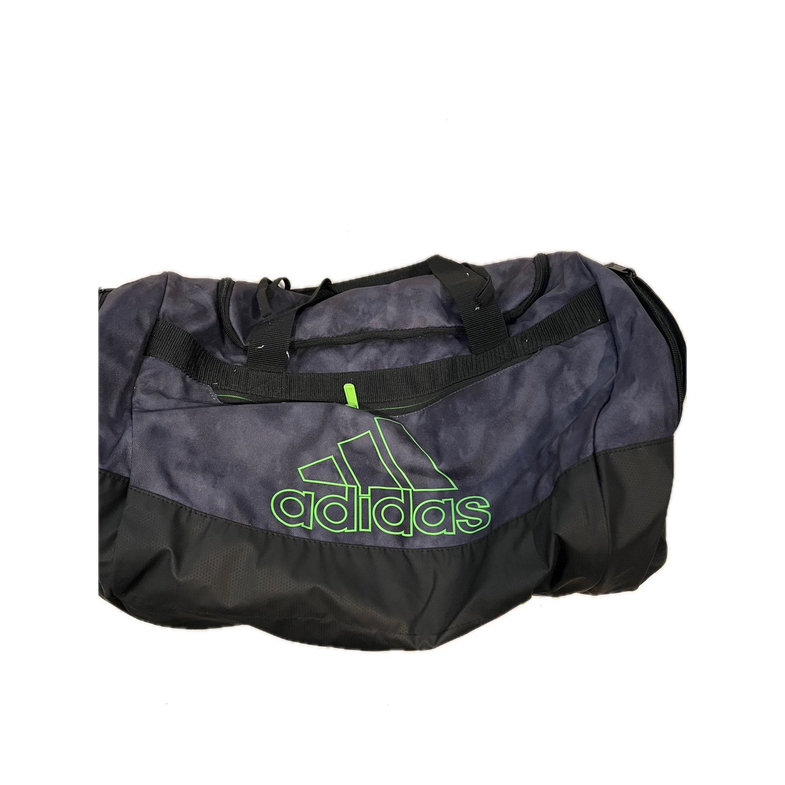 Adidas Adidas Defender Medium 20"x12"x12" Gray Green Duffel Gym Bag Size ONE SIZE - 1 Thumbnail