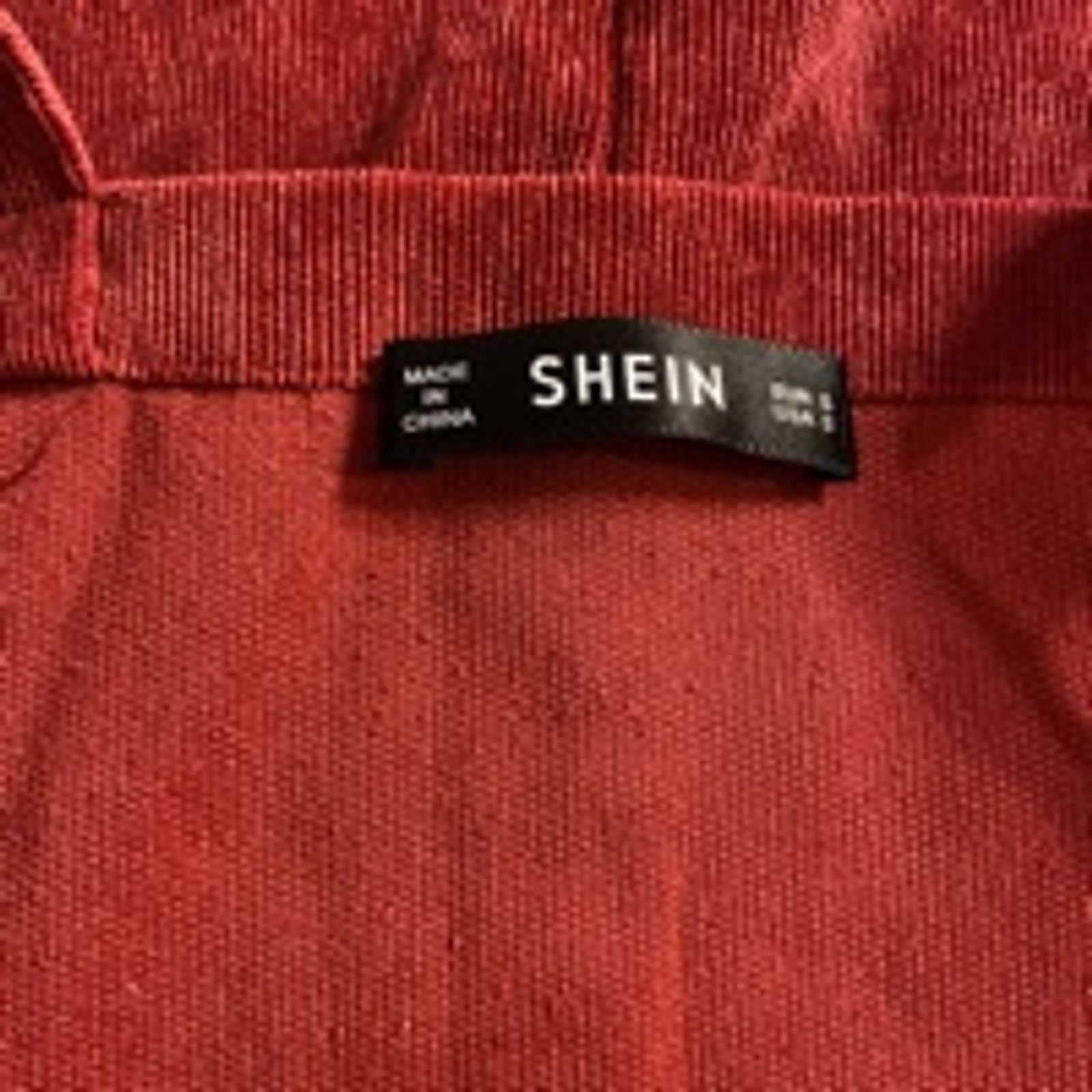 Shein Pinafore Overall Corduroy Dress Aesthetic Rust Red Shein Size XS / US 0-2 / IT 36-38 - 3 Thumbnail
