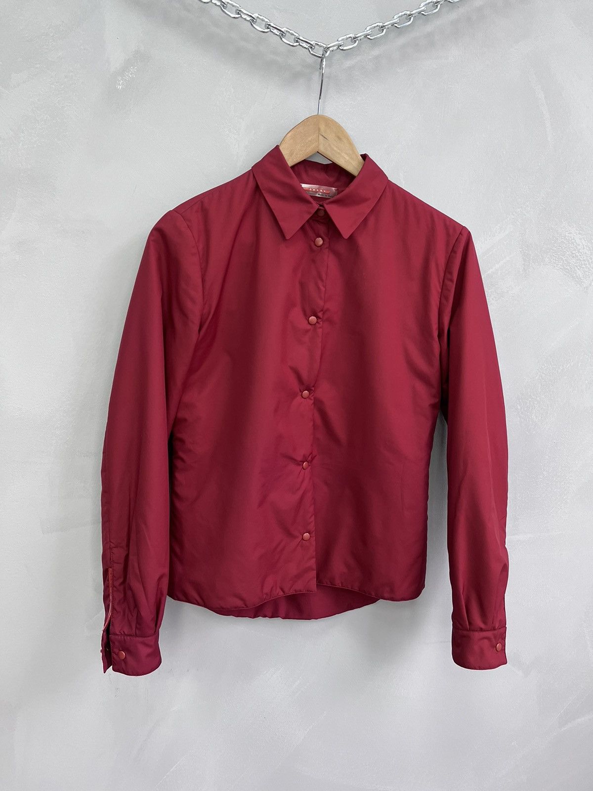 Prada × Vintage Prada Sport Nylon jacket shirt Vintage women's S Size Size S / US 4 / IT 40 - 1 Thumbnail