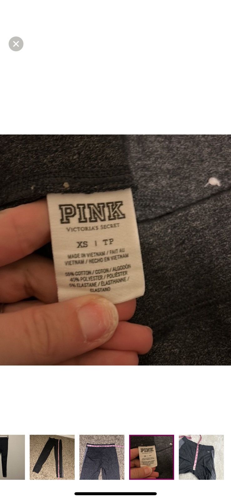 Victoria's Secret Pink Victoria’s Secret XS two toned leggings Size 26" / US 2 / IT 38 - 5 Thumbnail