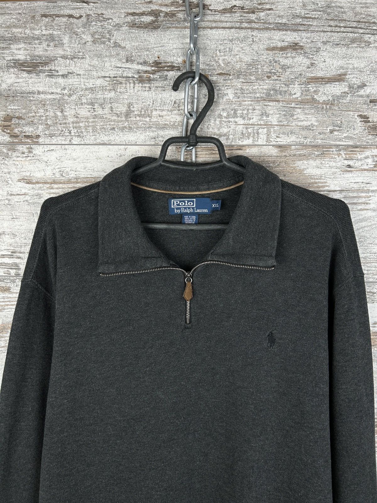 Polo Ralph Lauren Mens Vintage Polo Ralph Lauren 1/3 zip Sweatshirt rugby y2k Size US XXL / EU 58 / 5 - 3 Thumbnail