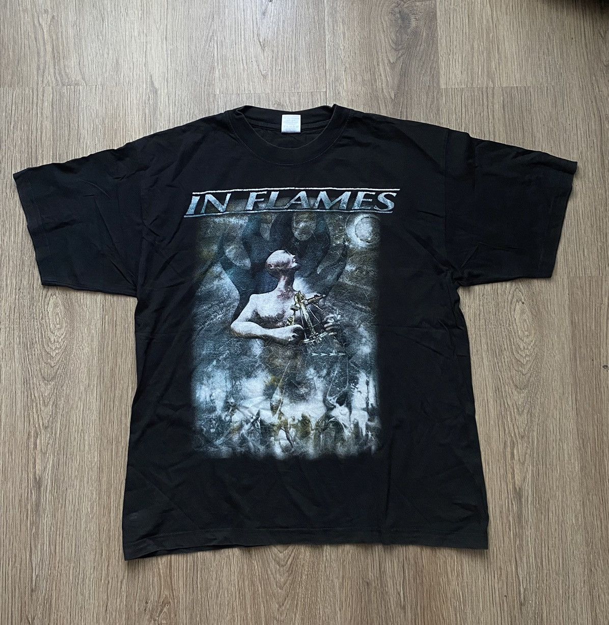 Band Tees × Vintage Vintage 00's In Flames " REROUTE TO REMAINE" death metal Size US XL / EU 56 / 4 - 1 Thumbnail