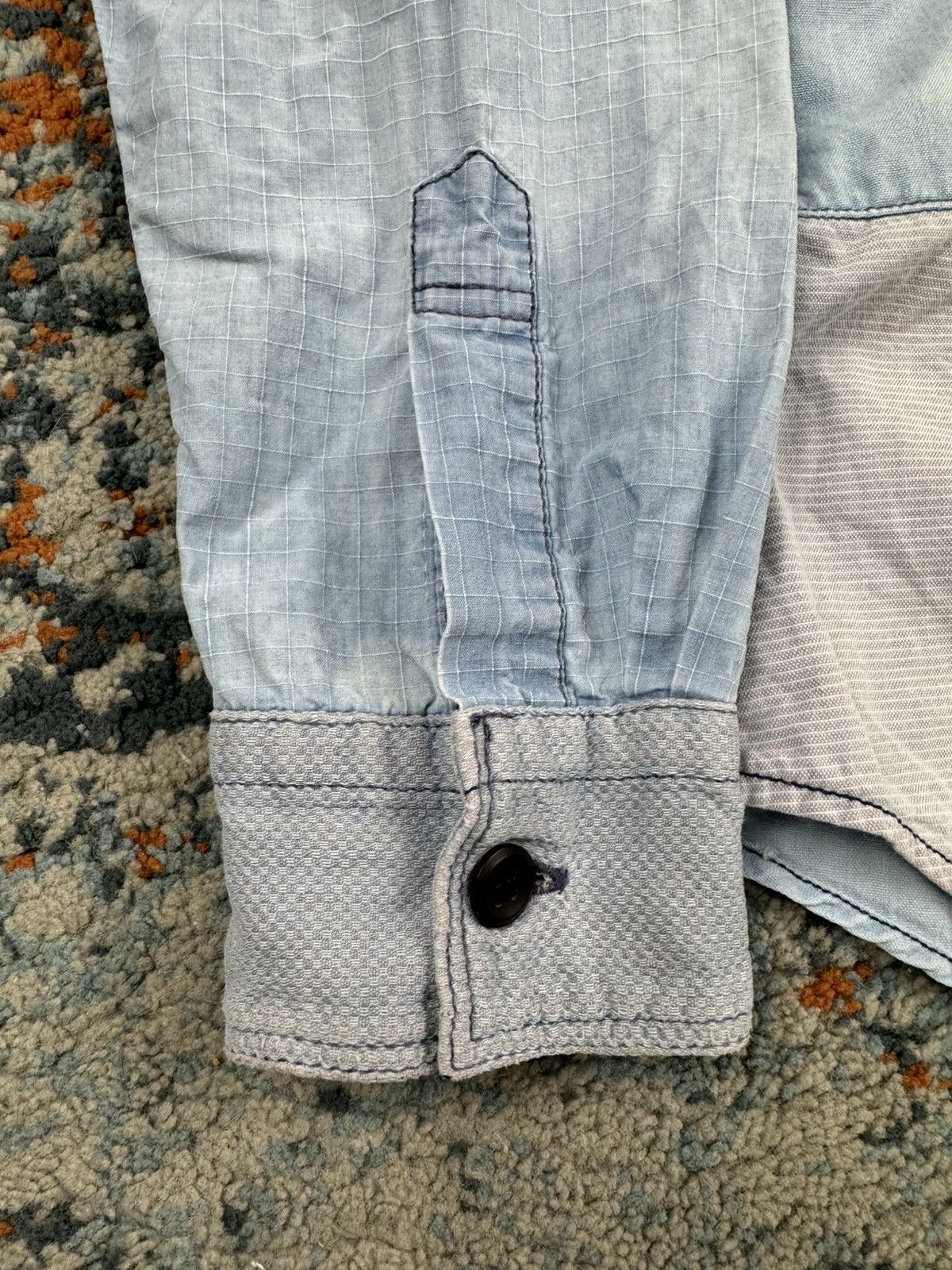 FDMTL Vintage FDMTL crazy patchwork sashiko boro style shirt Size US S / EU 44-46 / 1 - 12 Thumbnail