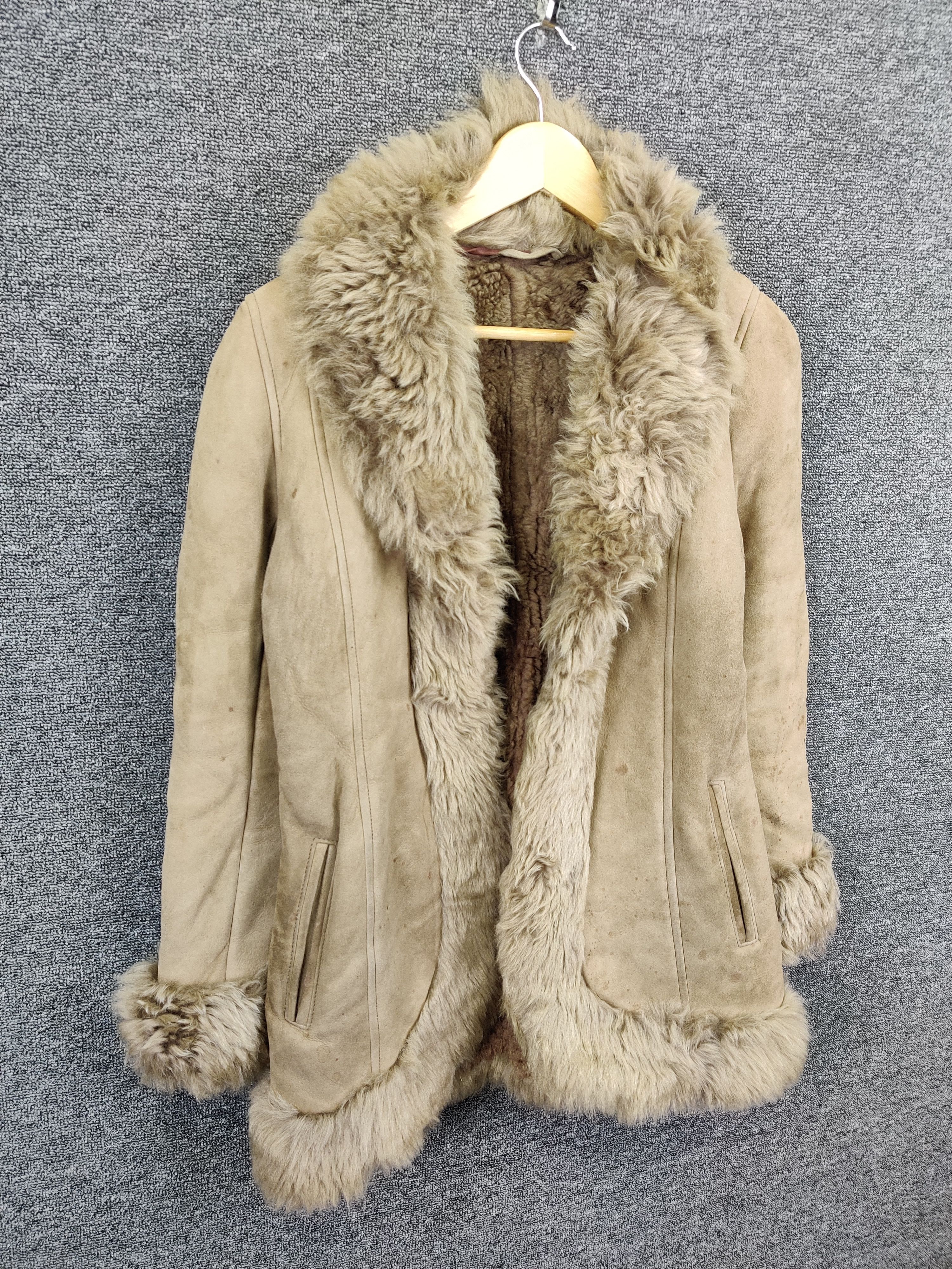Vintage Vintage Sheepskin Faux Fur Suede Leather Coat Size US M / EU 48-50 / 2 - 5 Thumbnail