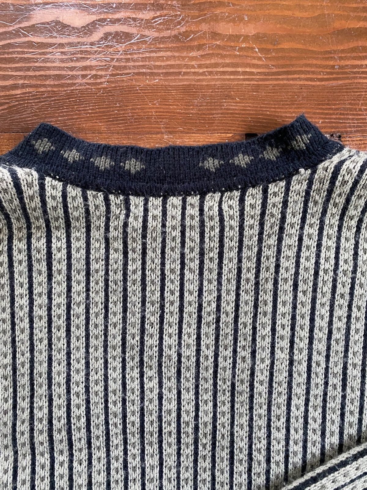 Vintage Vintage 70’s American Crusader Striped Knit Cardigan Sweater Size US L / EU 52-54 / 3 - 13 Thumbnail