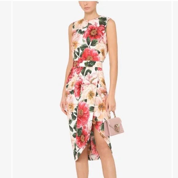 Dolce & Gabbana Dolce & Gabbana Camellia Cady Tulip Skirt - NEW WITH TAGS Size 27" / US 4 / IT 40 - 4 Thumbnail