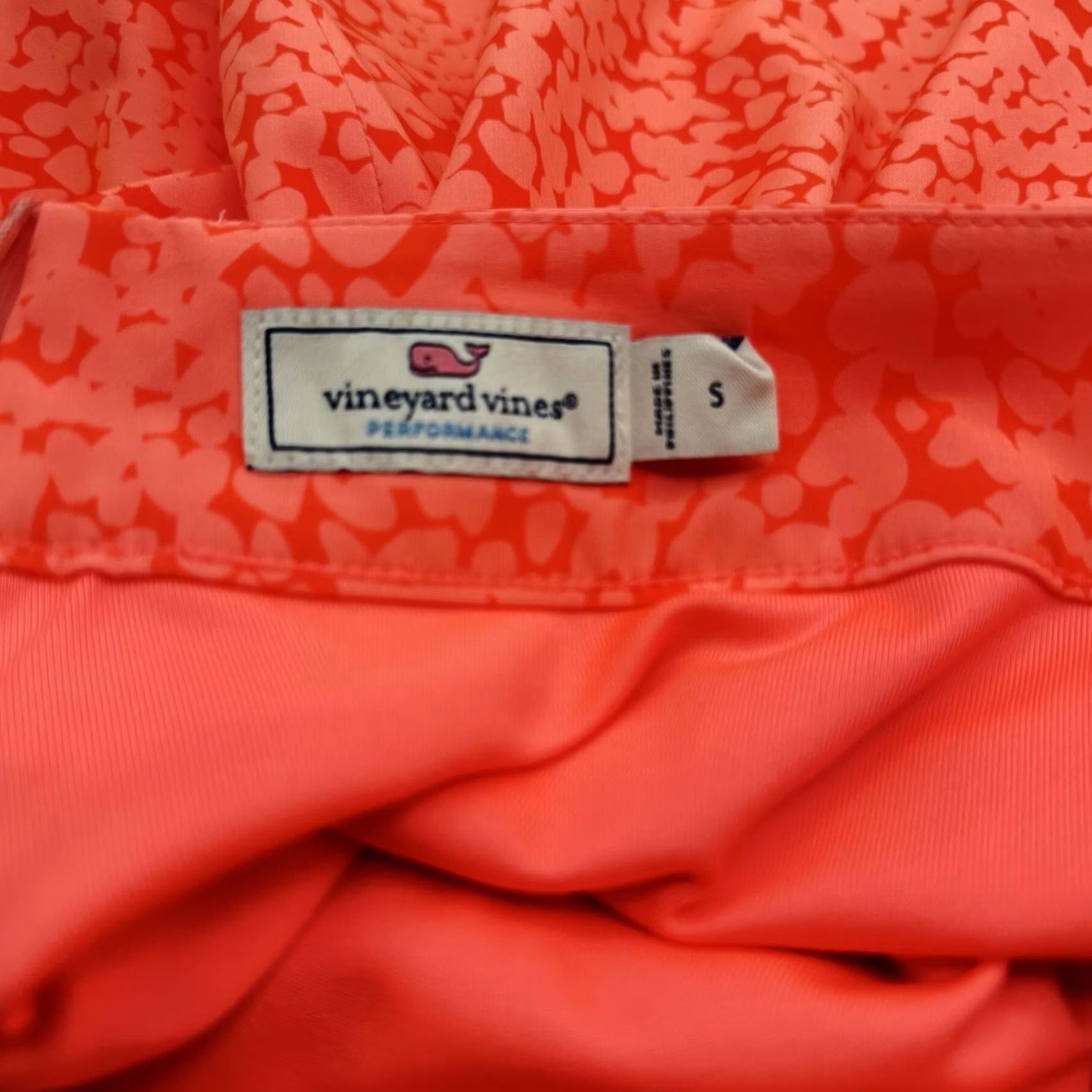 Vineyard Vines Vineyard Vines S Performance Skort Fiery Coral Pickleball Golf Tennis Athletic Size ONE SIZE - 3 Thumbnail