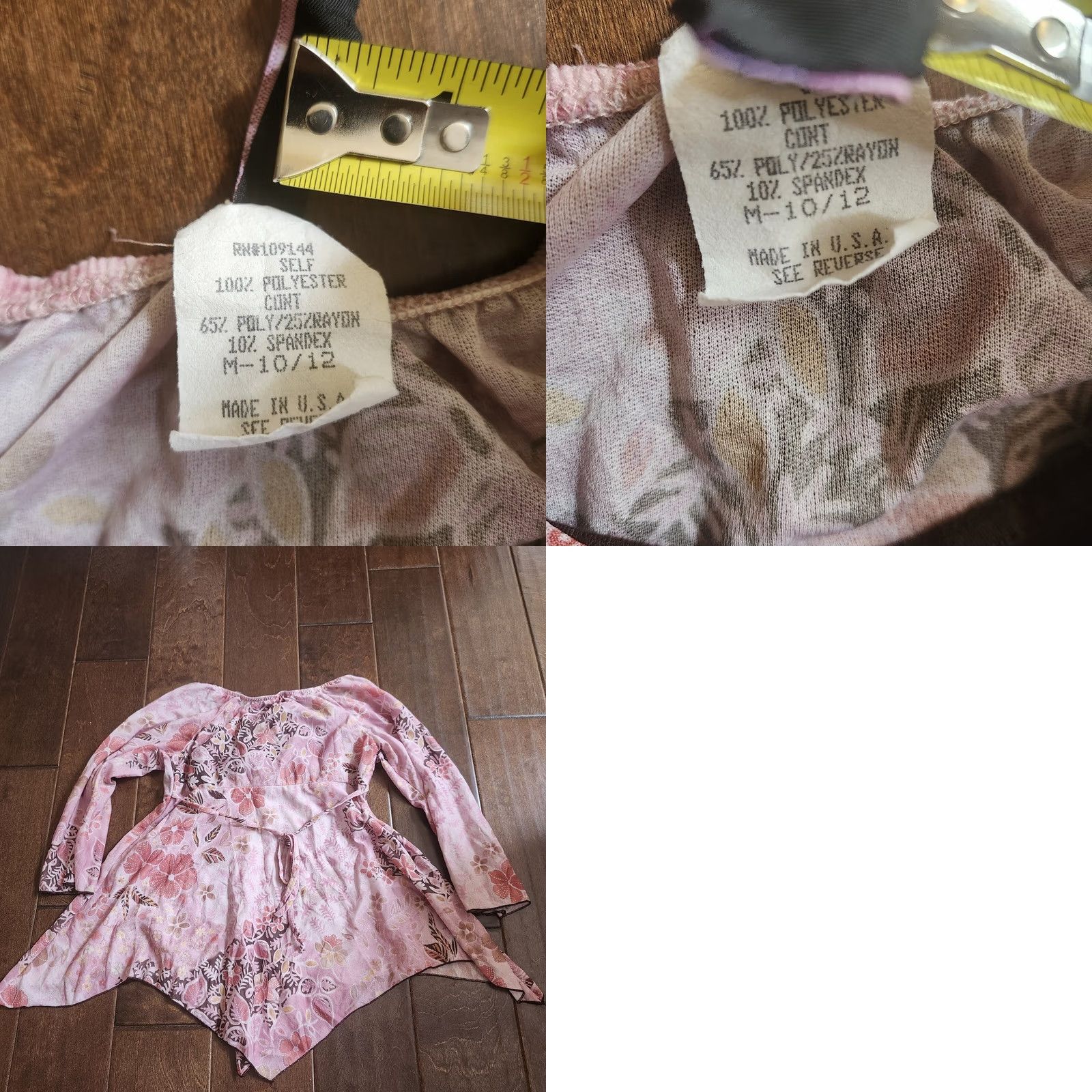 Vintage 2. Keep exact spelling and capitalization Lily Bleu Junior Pink Floral Dress - Size M-10/12 Size M / US 6-8 / IT 42-44 - 9 Thumbnail
