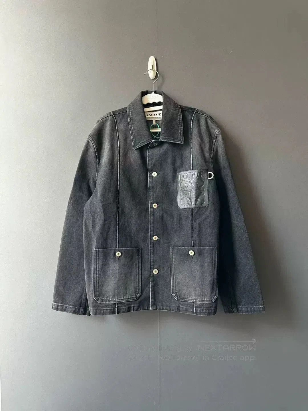 Loewe loewe denim jacket with leather patch. Size US L / EU 52-54 / 3 - 1 Thumbnail