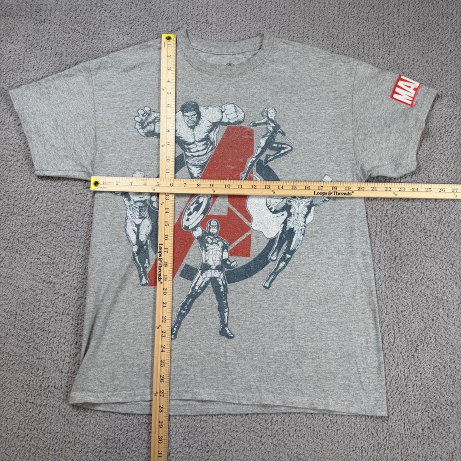 Other Disney Marvel Avengers T Shirt Mens L Gray Short Sleeve Crew Size US L / EU 52-54 / 3 - 2 Thumbnail