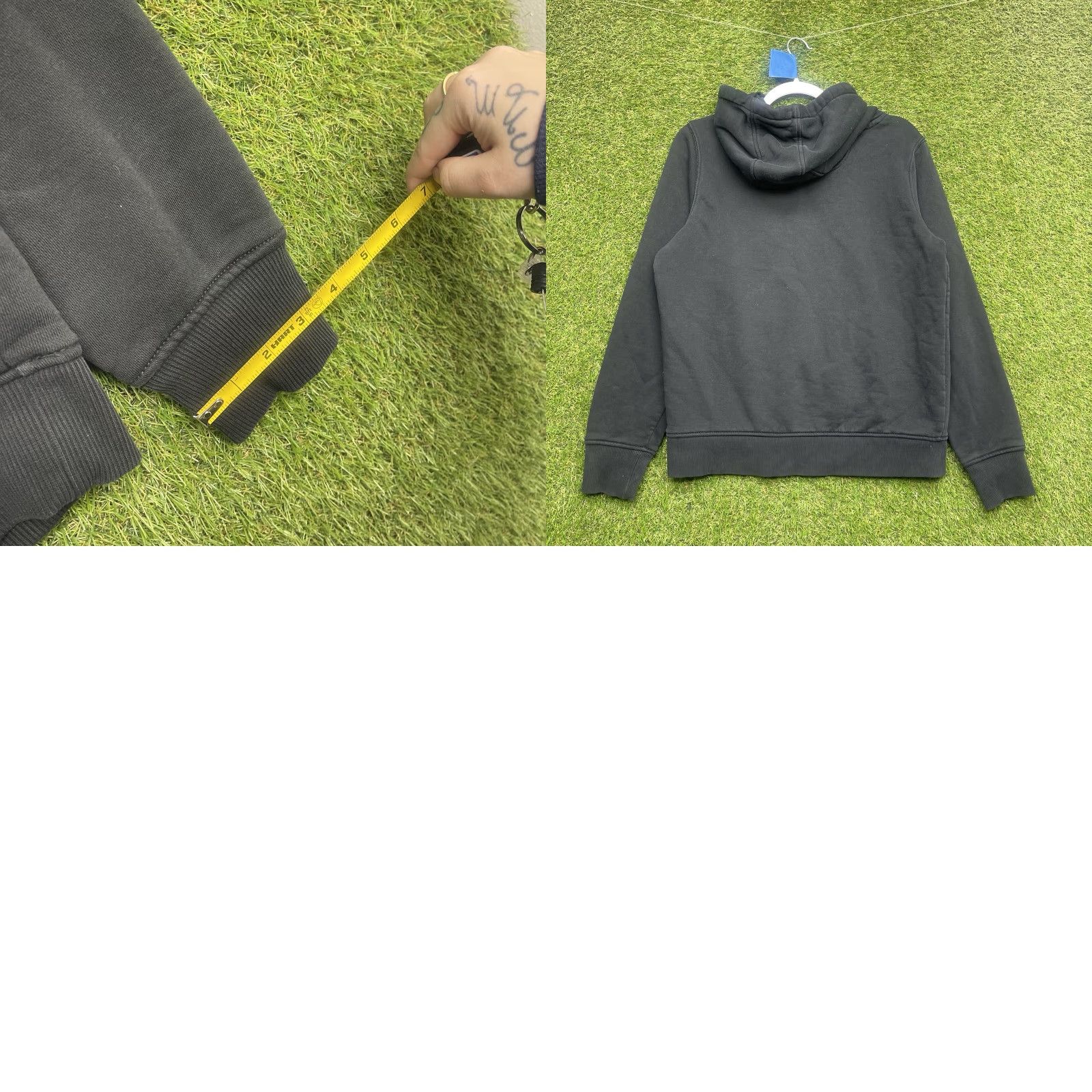 Carhartt VINTAGE Carhartt Sweatshirt Womens Small Hoodie Relaxed Fit Black Cotton Pullover Work Size S / US 4 / IT 40 - 8 Thumbnail