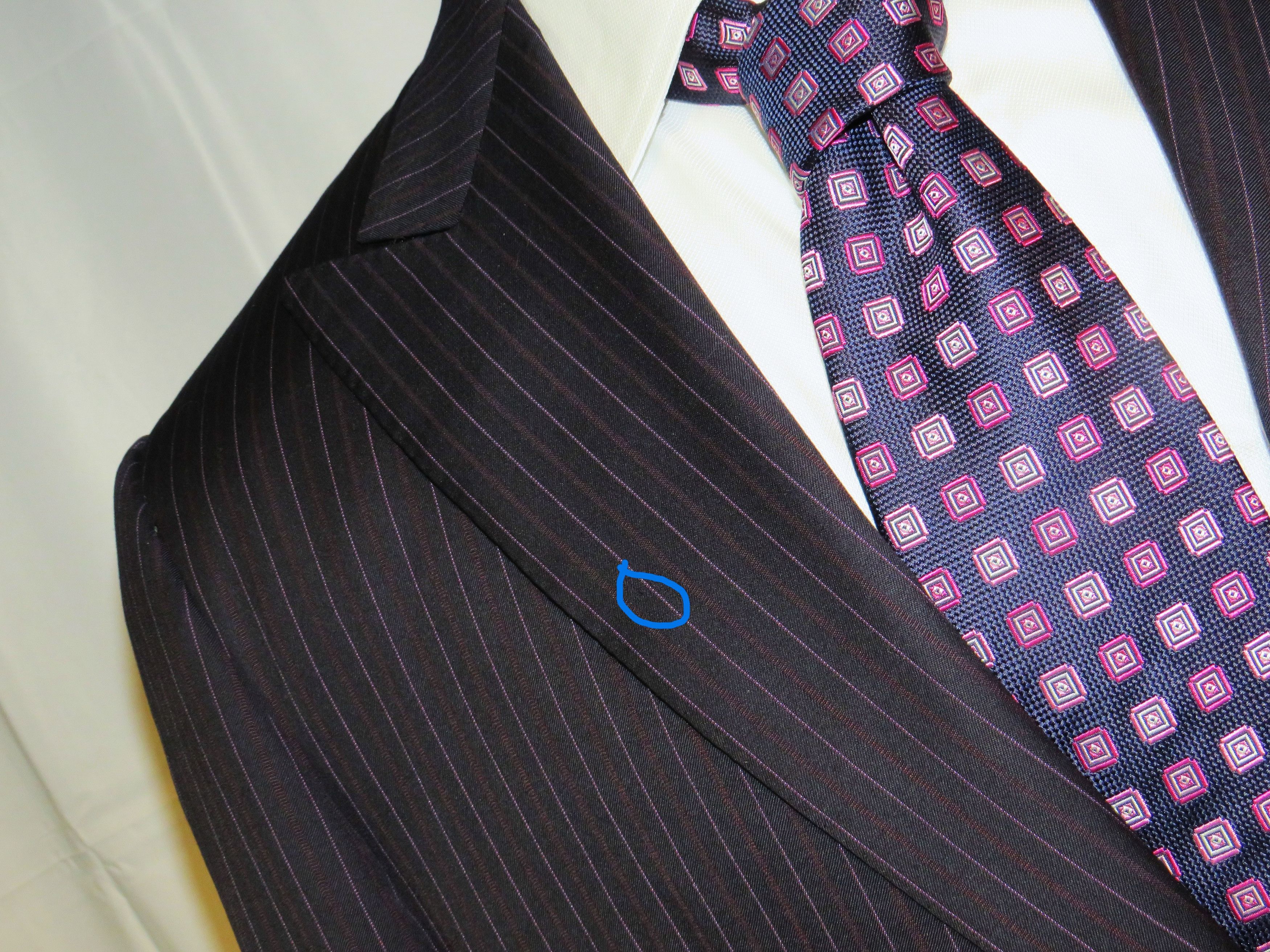Other Marcello Vero by D'Avenza Navy Striped Two Button Suit 43R Size 44R - 8 Thumbnail
