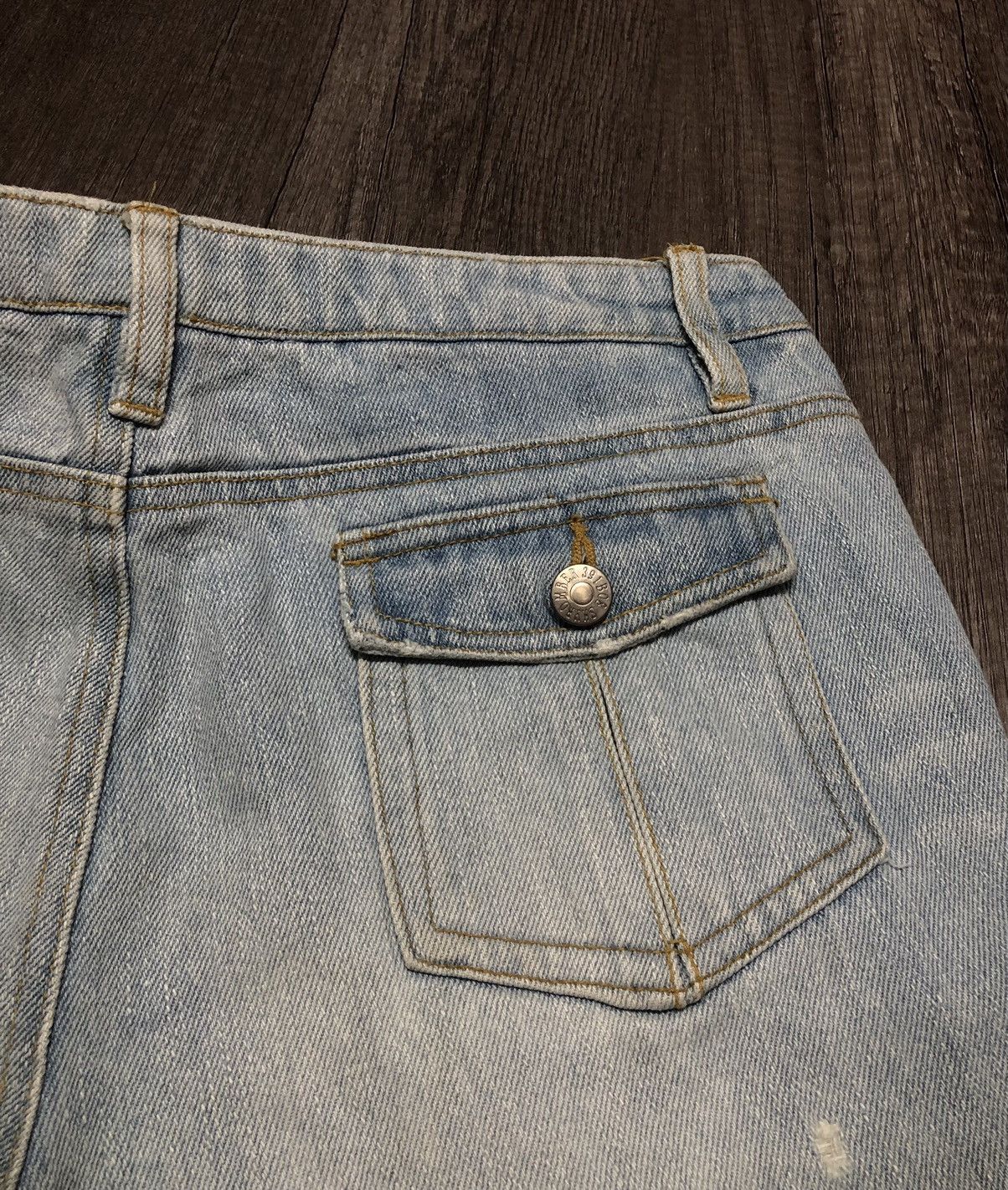 Japan Blue × Japanese Brand SKY BOMBER 391B08 Distressed Jeans Size US 32 / EU 48 - 23 Thumbnail