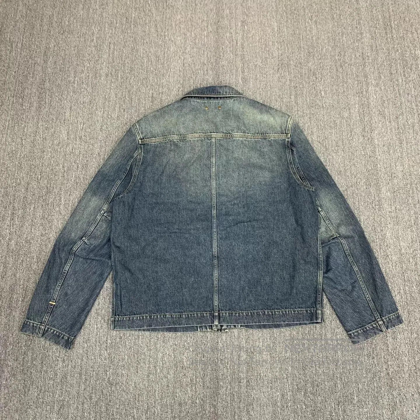 Louis Vuitton Blue Denim Jacket with Embroidered Pocket Patterns. Size US L / EU 52-54 / 3 - 2 Thumbnail