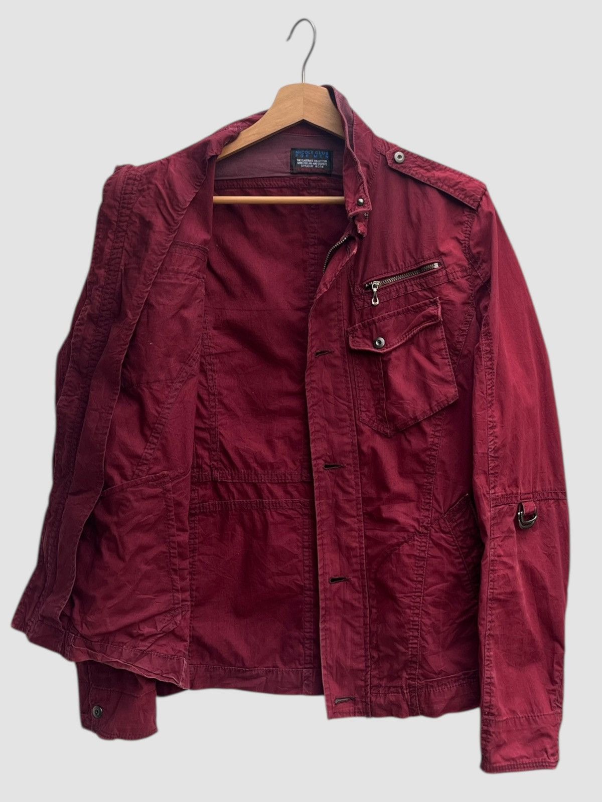 Nicole Club Nicole Club for Men Maroon Light Jacket Size US S / EU 44-46 / 1 - 3 Thumbnail