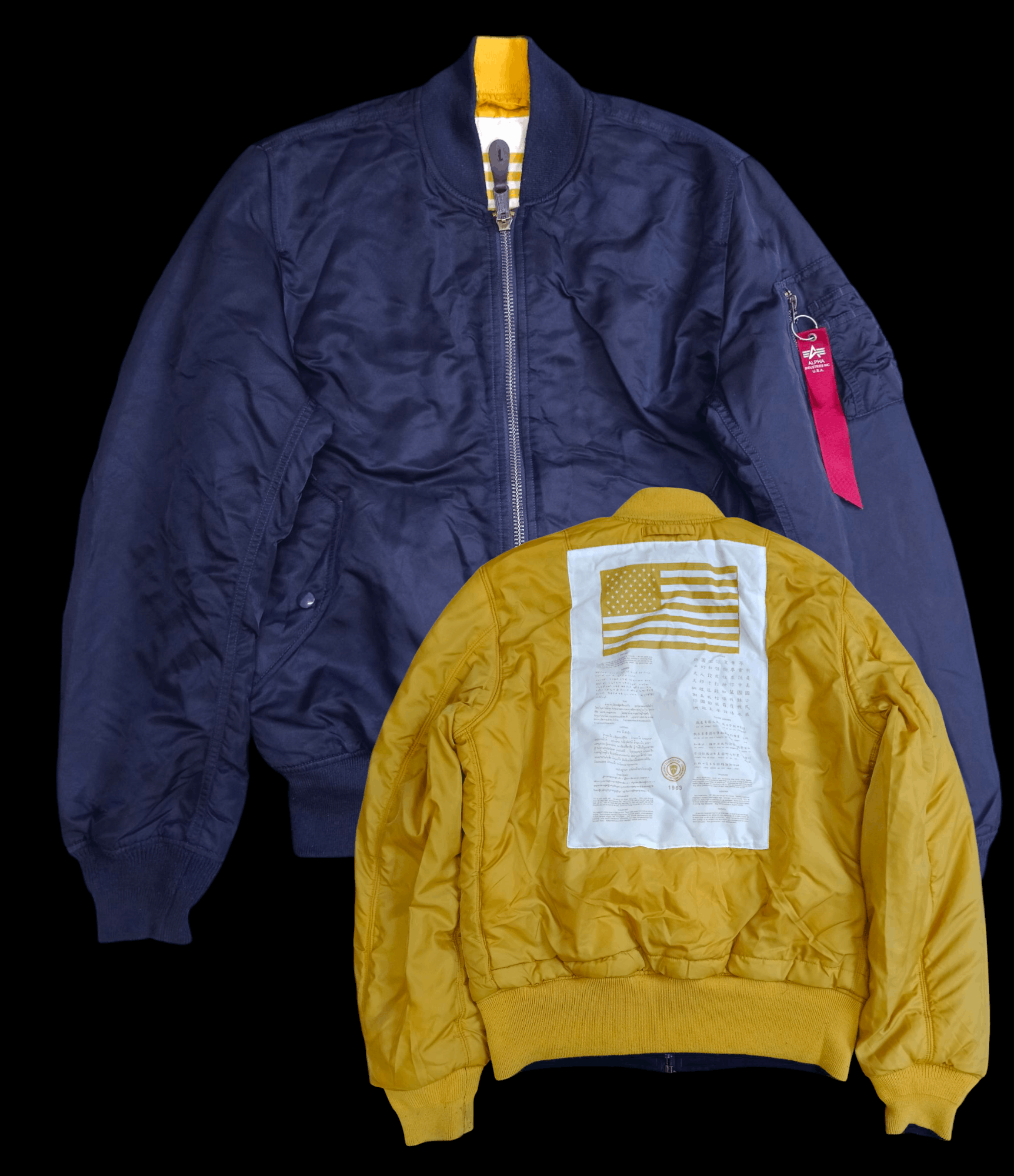 Avirex MILITARY ALPHA INDUSTRY RIVERSIBLE BOMBER Size US XL / EU 56 / 4 - 1 Thumbnail