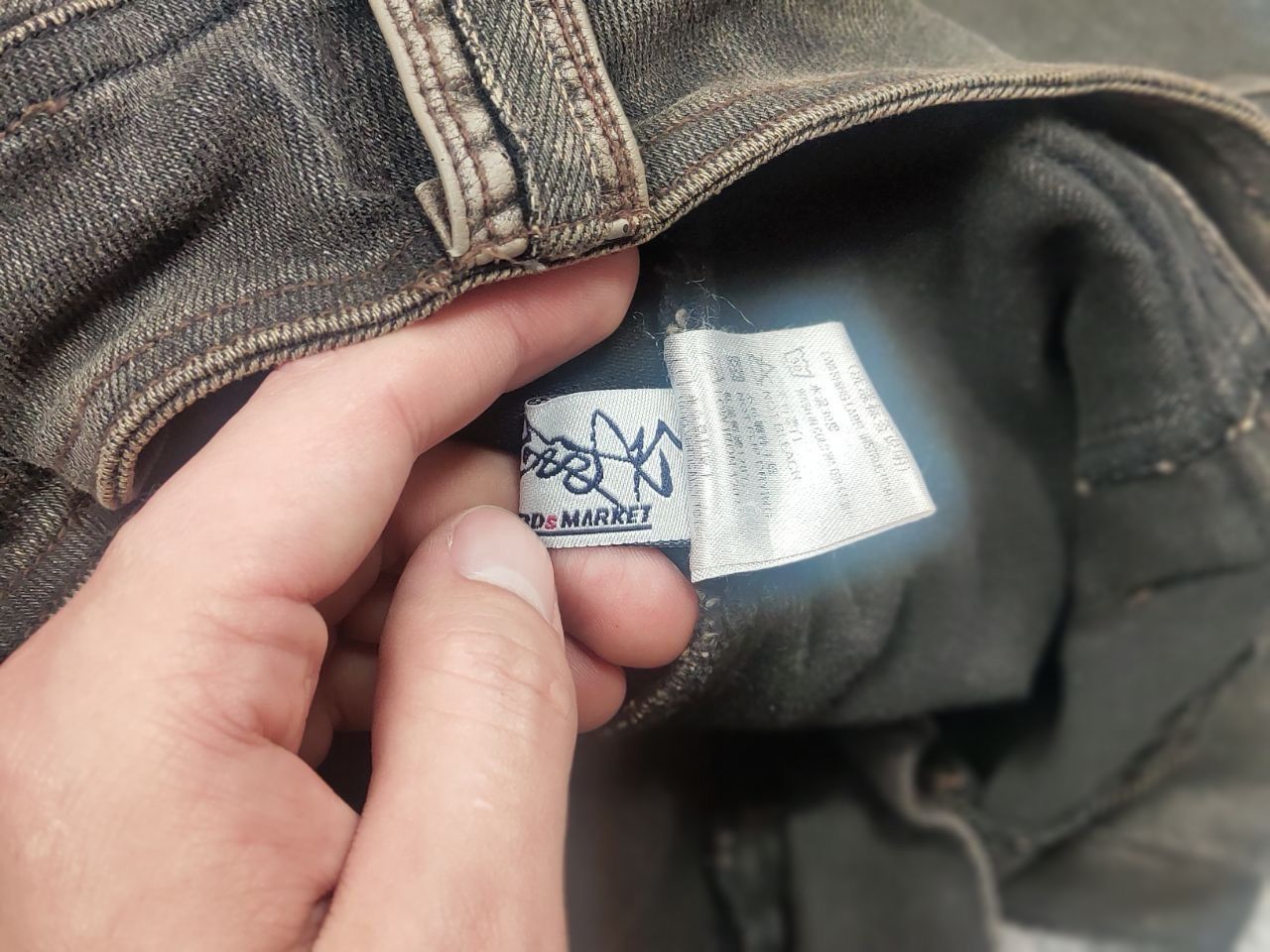 Le Grande Bleu (L.G.B.) Flowers Birds Market Pocket Bootcut Denim Jeans Vintage Size 30" / US 8 / IT 44 - 16 Thumbnail