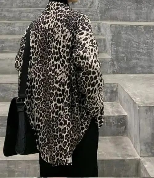 Japanese Brand New Hype Leopard Print Casual Shirt Flannel Size US L / EU 52-54 / 3 - 3 Thumbnail