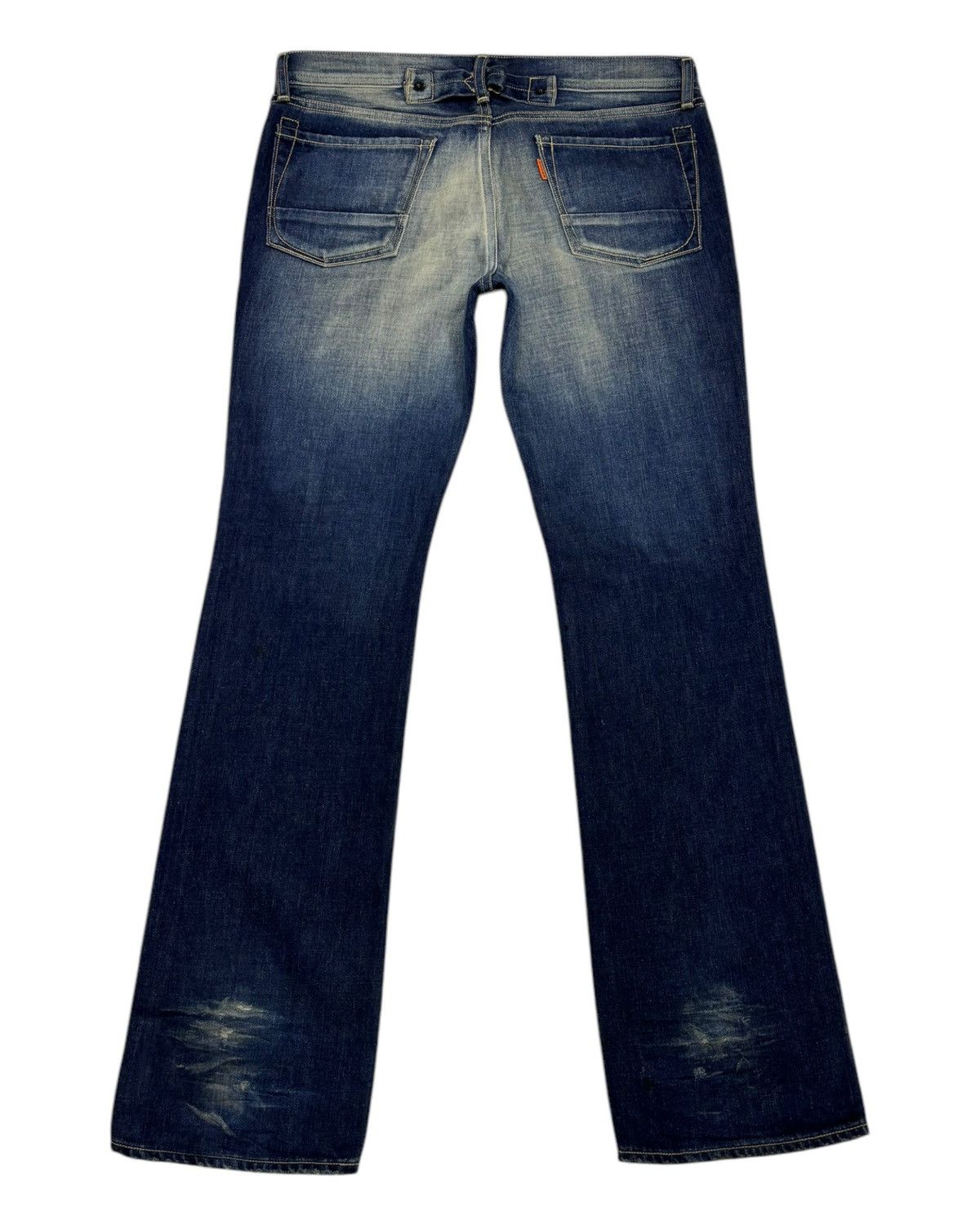 If Six Was Nine 💥Y2K Rodeo Made In Japan Rockstar Distressed Denim Jeans Size US 33 - 2 Thumbnail
