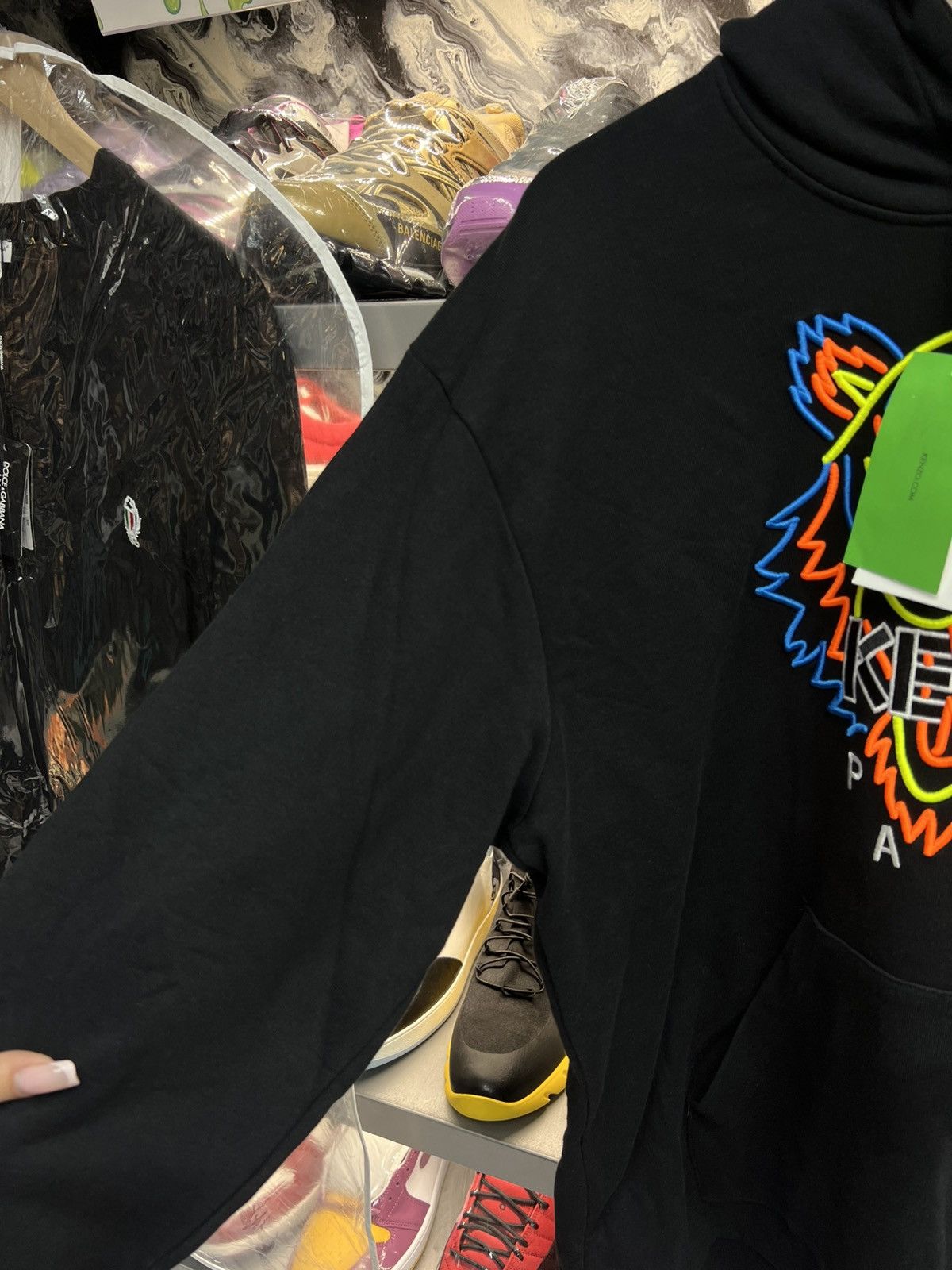 Kenzo Kenzo Flurescence Tiger Head Hoodie Size US XL / EU 56 / 4 - 3 Thumbnail