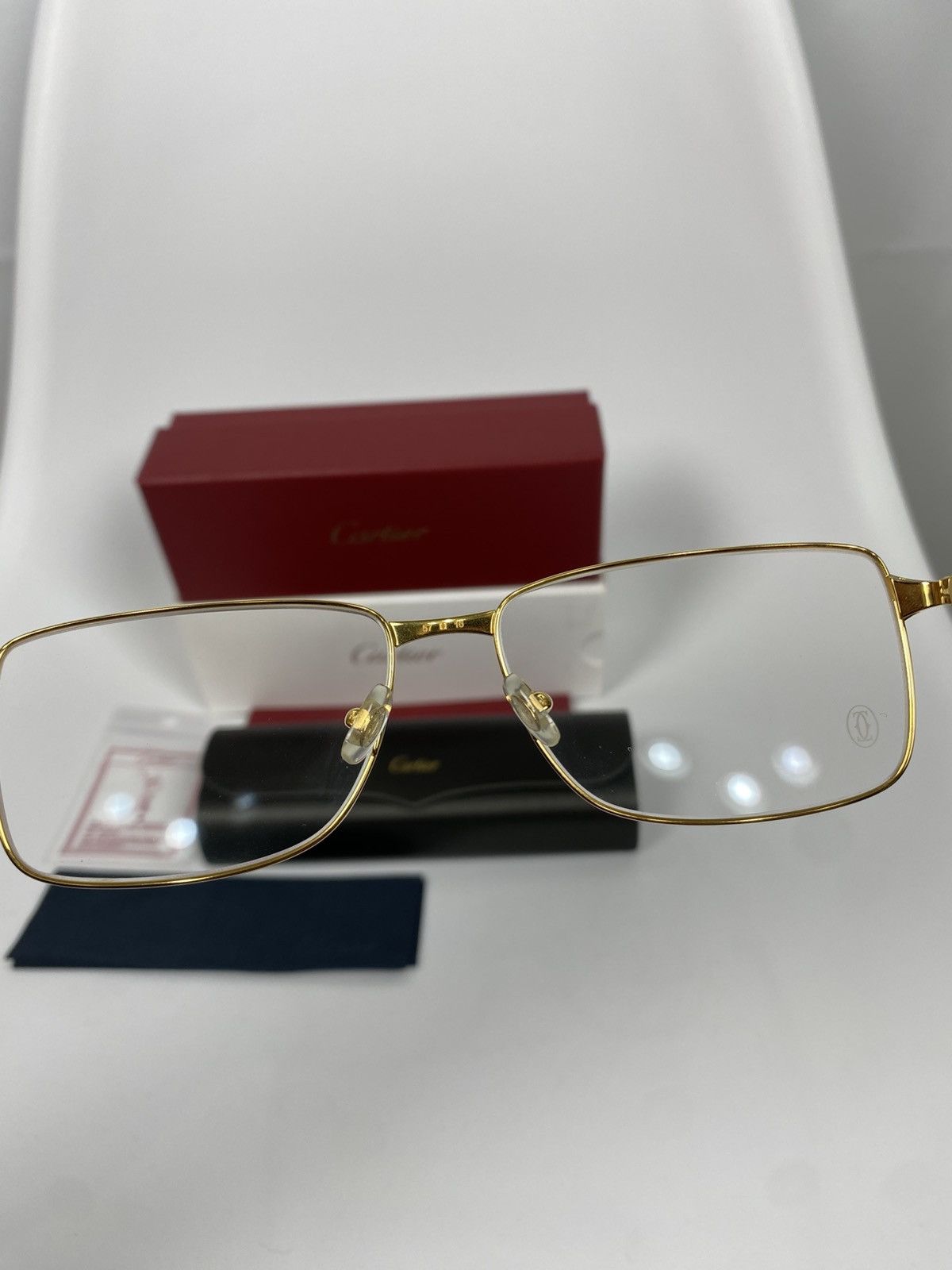 Cartier Cartier CT0040o Gold Frame Glasses New One Size Size ONE SIZE - 10 Thumbnail