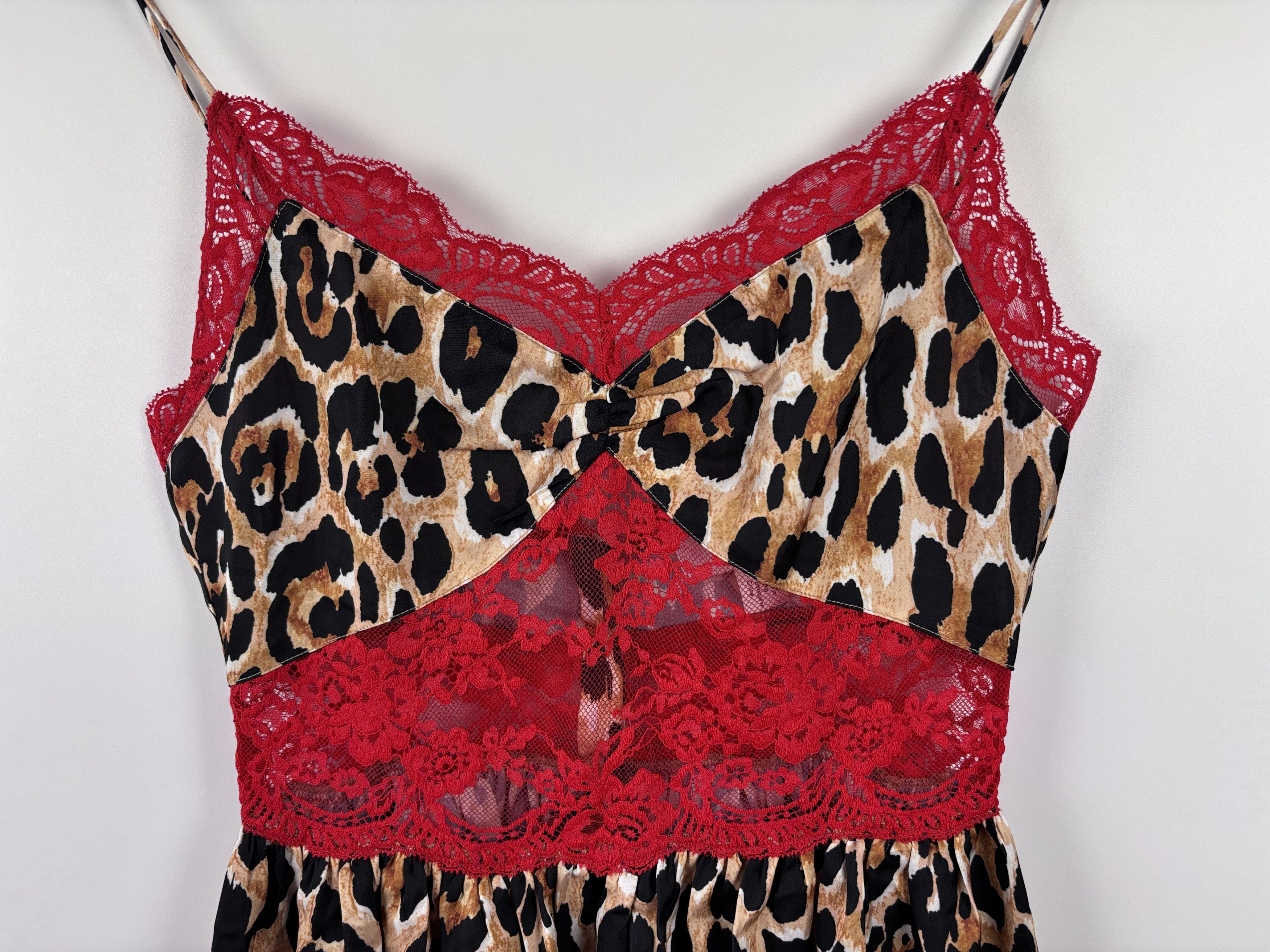 H&M × Paco Rabanne Paco Rabanne x H&M Leopard Mini Lace Dress Multicolor XXS Size XXS / US 00 / IT 34 - 3 Thumbnail