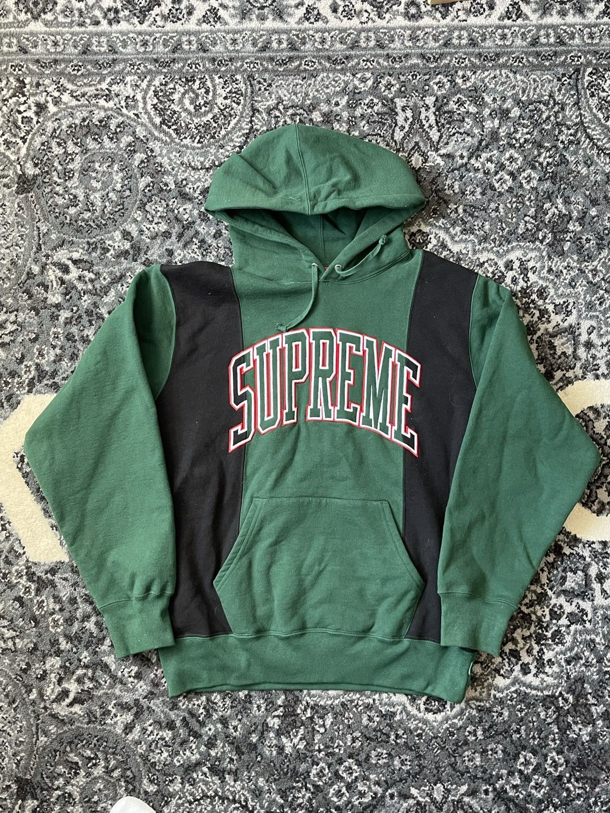 Supreme paneled arc hooded sweatshirt hotsell