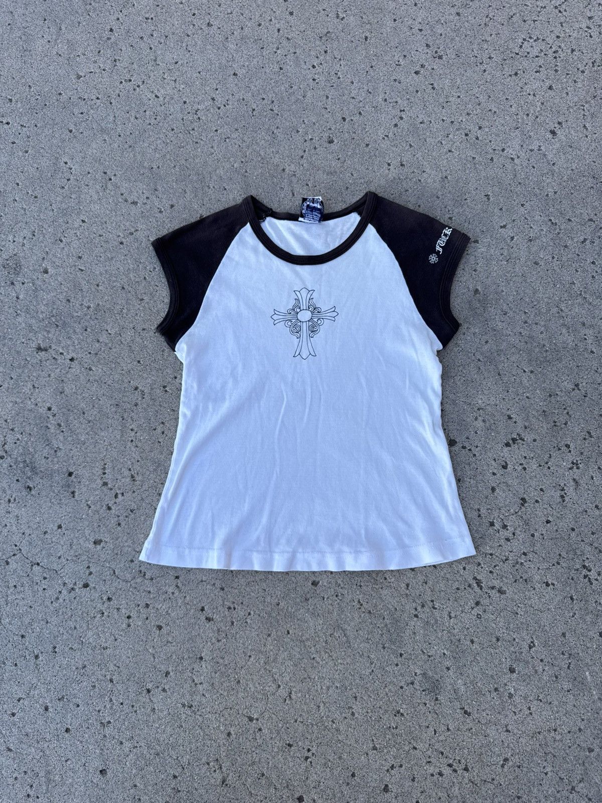 Chrome Hearts Chrome Hearts Vintage Cross Baby Tee Size M / US 6-8 / IT 42-44 - 1 Thumbnail