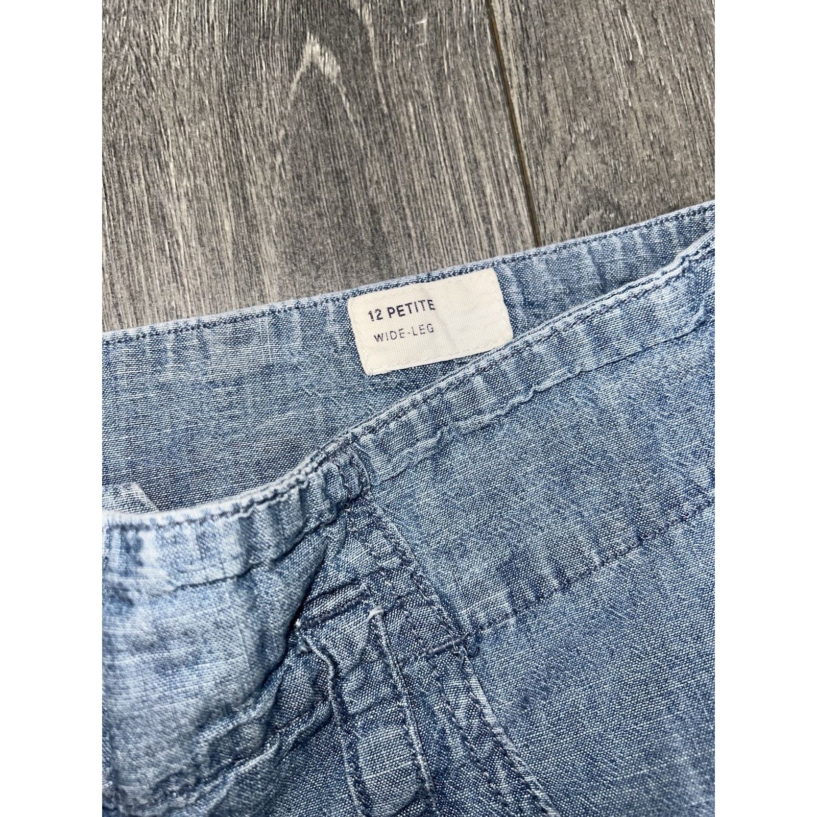 Gap GAP Retro Cut Y2K Light Blue VTG Cotton Pants Pet 12 A001366 Size 34" / US 12 / IT 48 - 4 Thumbnail