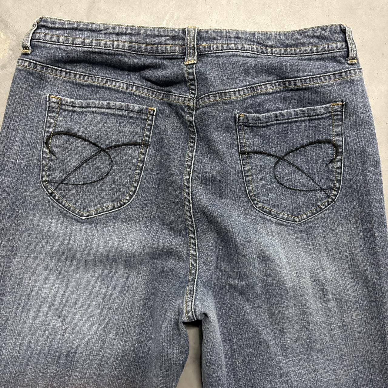 Chicos Crazy Vintage Y2K/2000s Baggy Chico’s Platinum Dark Wash Denim Jeans! Size US 34 / EU 50 - 7 Thumbnail