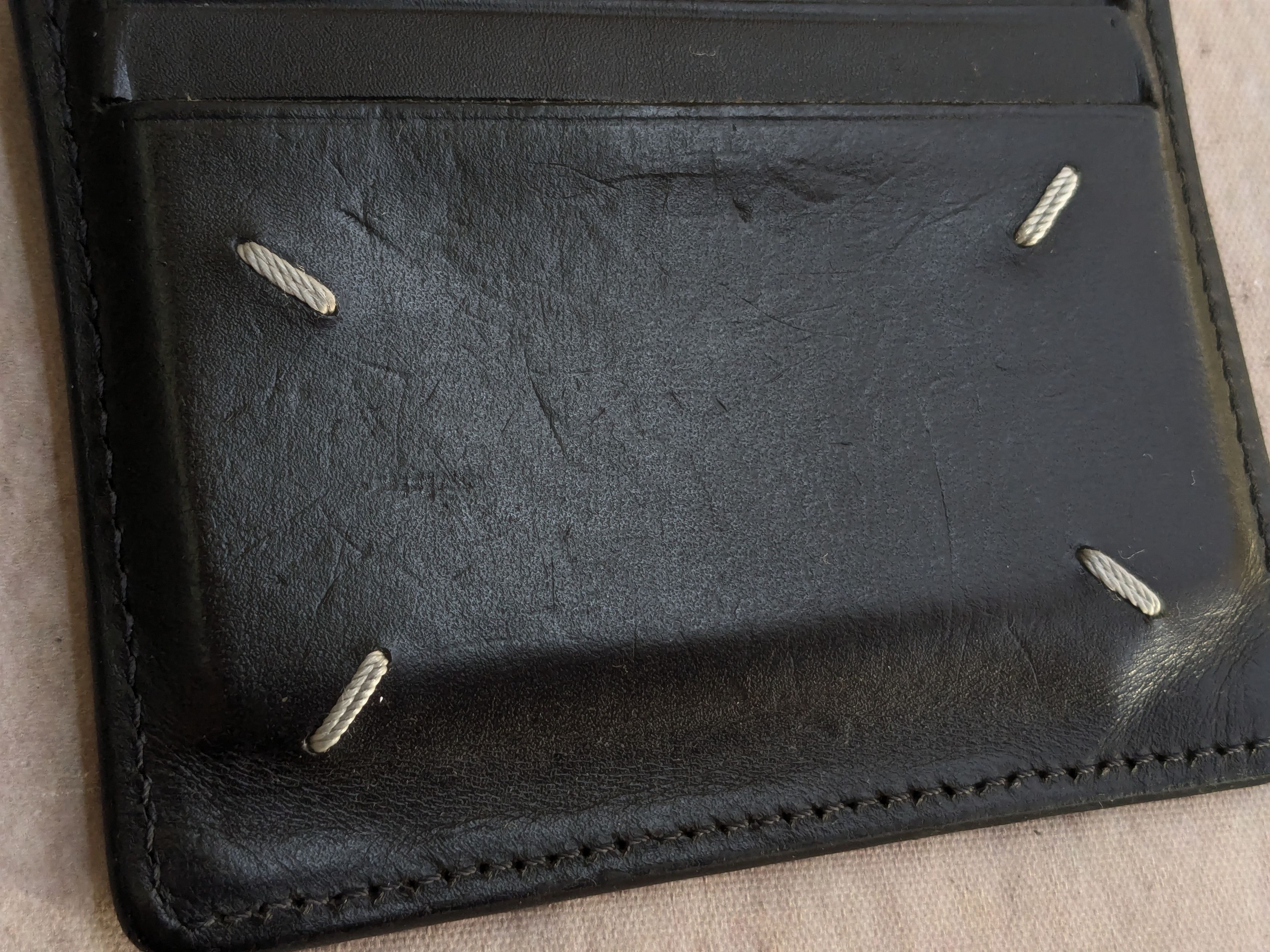Maison Margiela Maison Margiela Cardholder Wallet Black Leather Size ONE SIZE - 3 Thumbnail