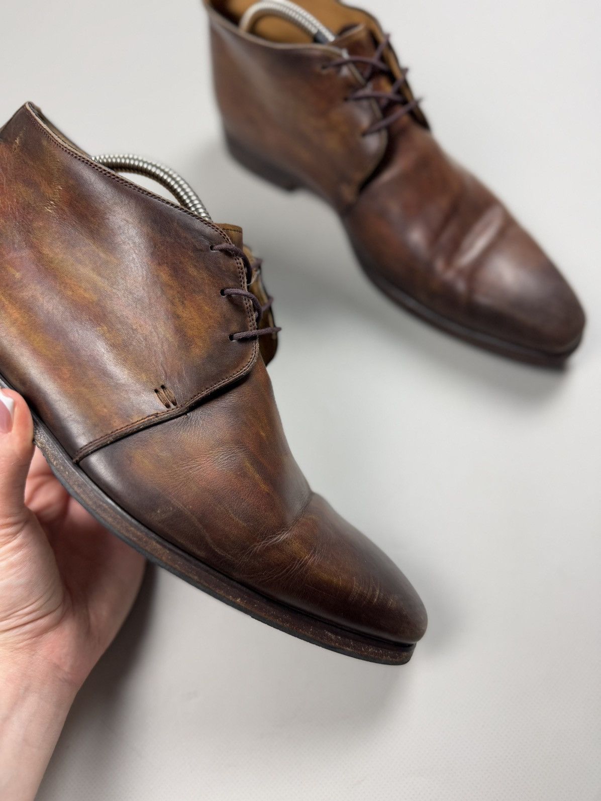 Magnanni Magnanni Men’s Leather Chukka Boots Shoes Size 41 / US 8 Size US 8 / EU 41 - 9 Thumbnail